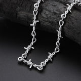 6mm Thorn Barbed Wire Chain Necklace