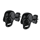 Gothic Skull Stud Earrings For Men Halloween Gift