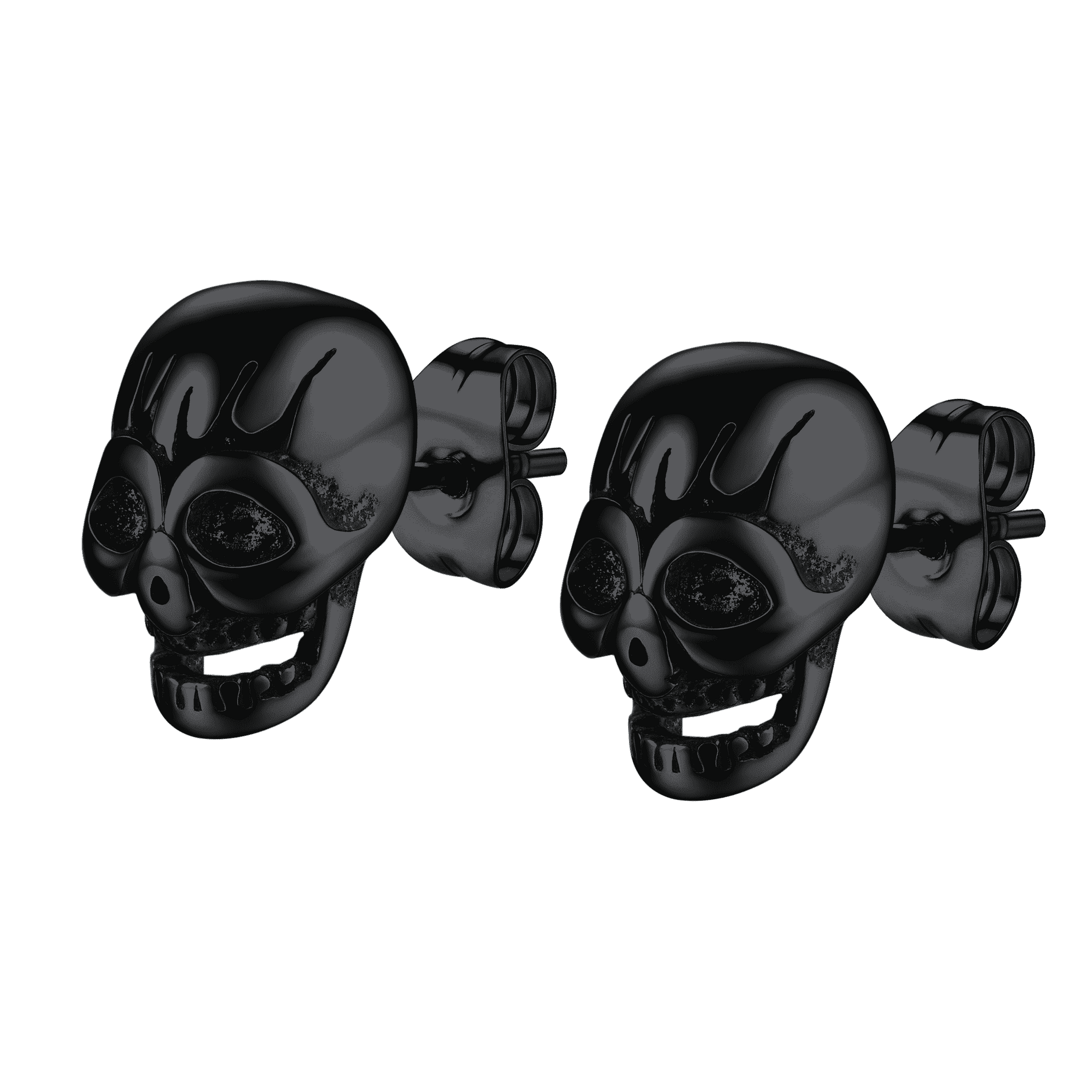 Gothic Skull Stud Earrings For Men Halloween Gift