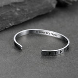 Norse Viking Runes Bangle Cuff Bracelet For Men