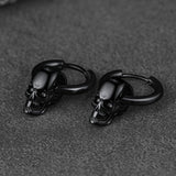 Cool Skull Hoop Dangle Earrings For Men Women