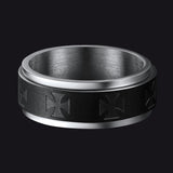Knights Templar Cross Anxiety Ring For Men