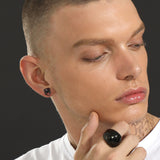 Spider Skull Stud Earrings in Sterling Silver Halloween Gift