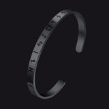 Norse Viking Runes Bangle Cuff Bracelet For Men