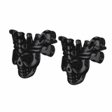 Punk Crown Skull Stud Earrings for Men Halloween Gift