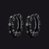 Gothic Skull Huggie Hoop Earrings For Men Women