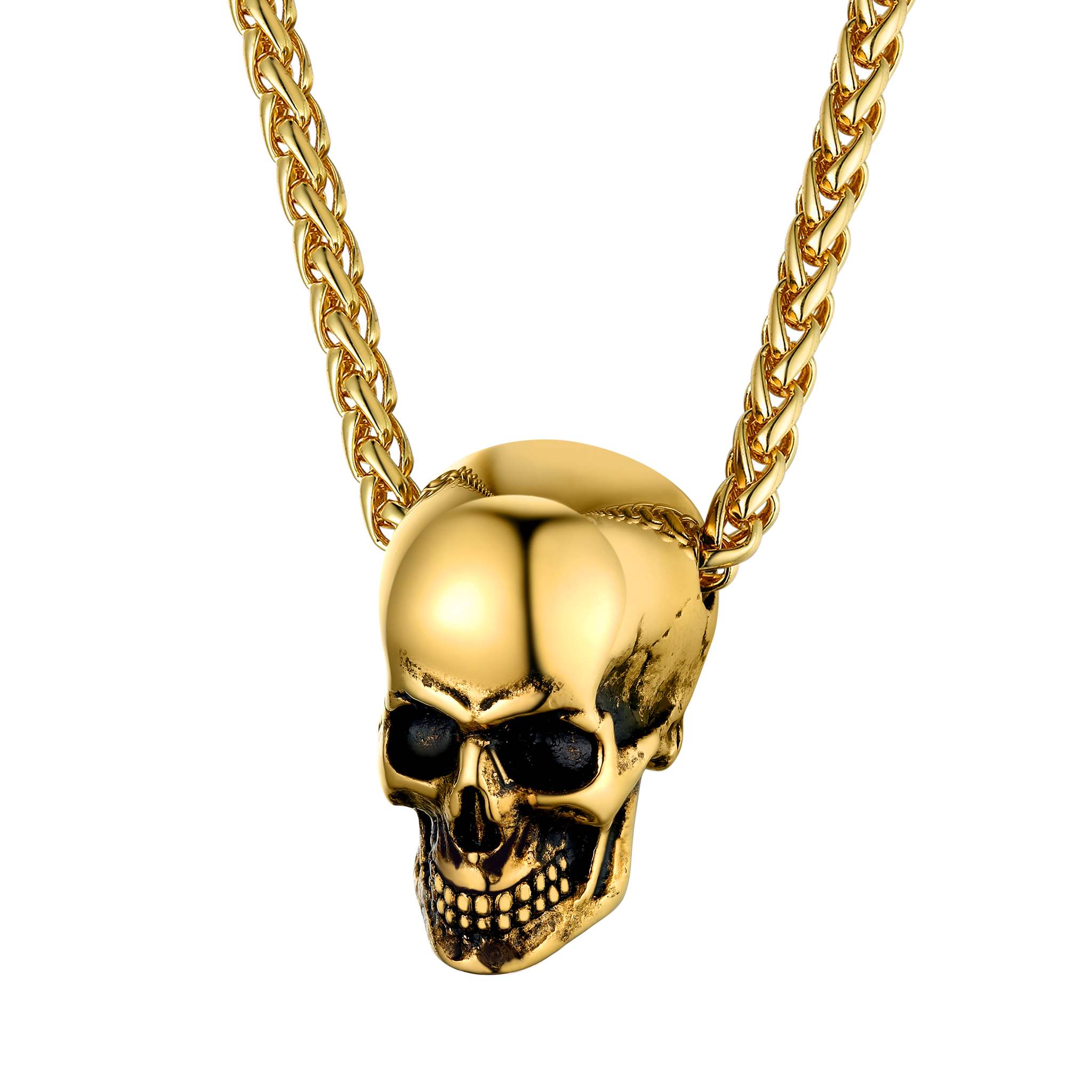 Gothic Skull Necklace Pendant For Men