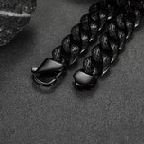 Stainless Steel Celtic Chunky Cuban Link Chain Bracelet for Men