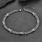 Barbed Wire Cuban Link Chain Choker Necklace for Men Women