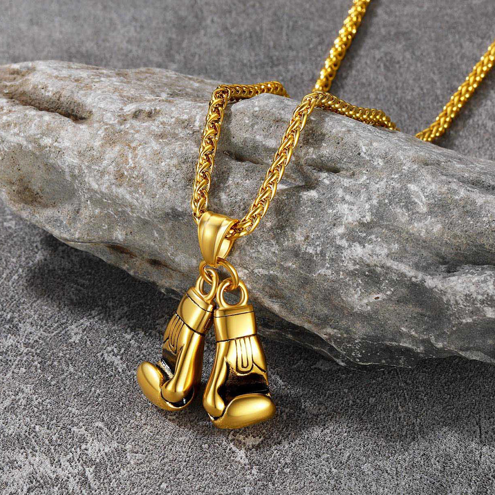 Boxing Gloves Pendant Necklace for Men Boys