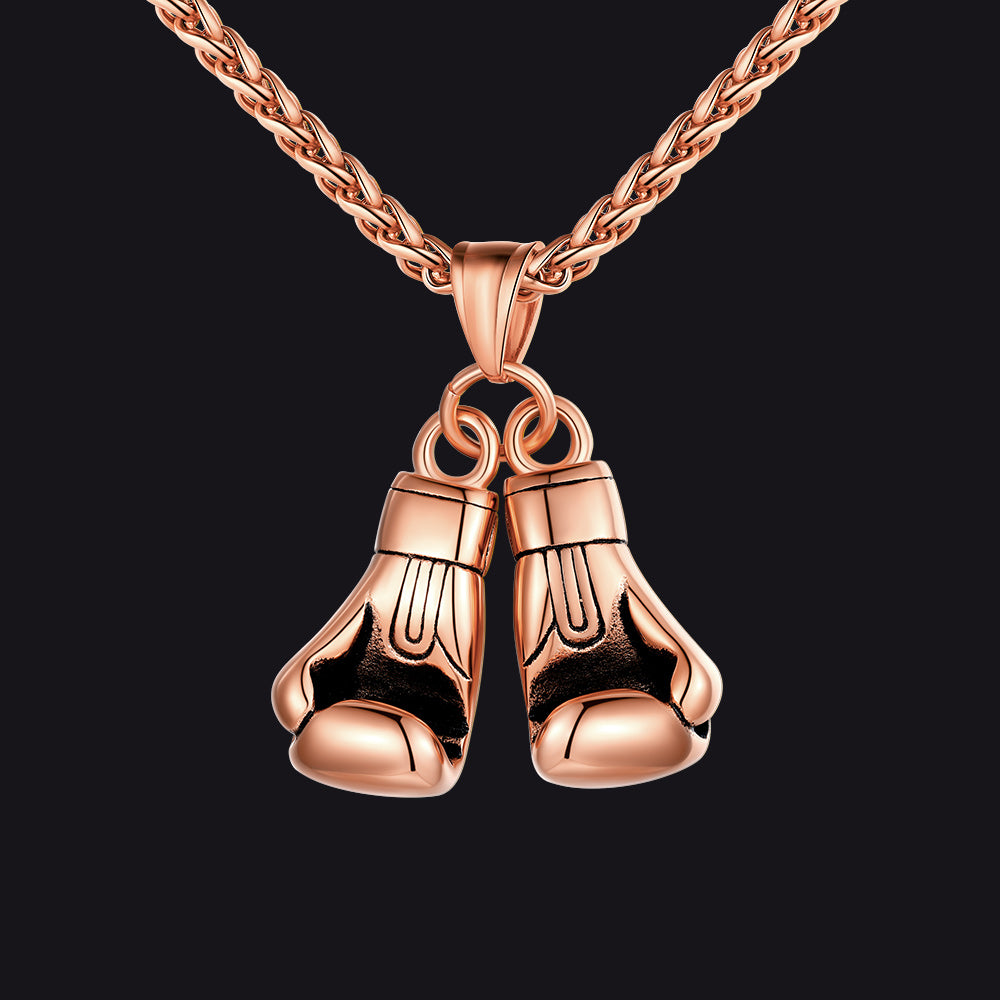 Boxing Gloves Pendant Necklace for Men Boys