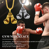 Boxing Gloves Pendant Necklace for Men Boys