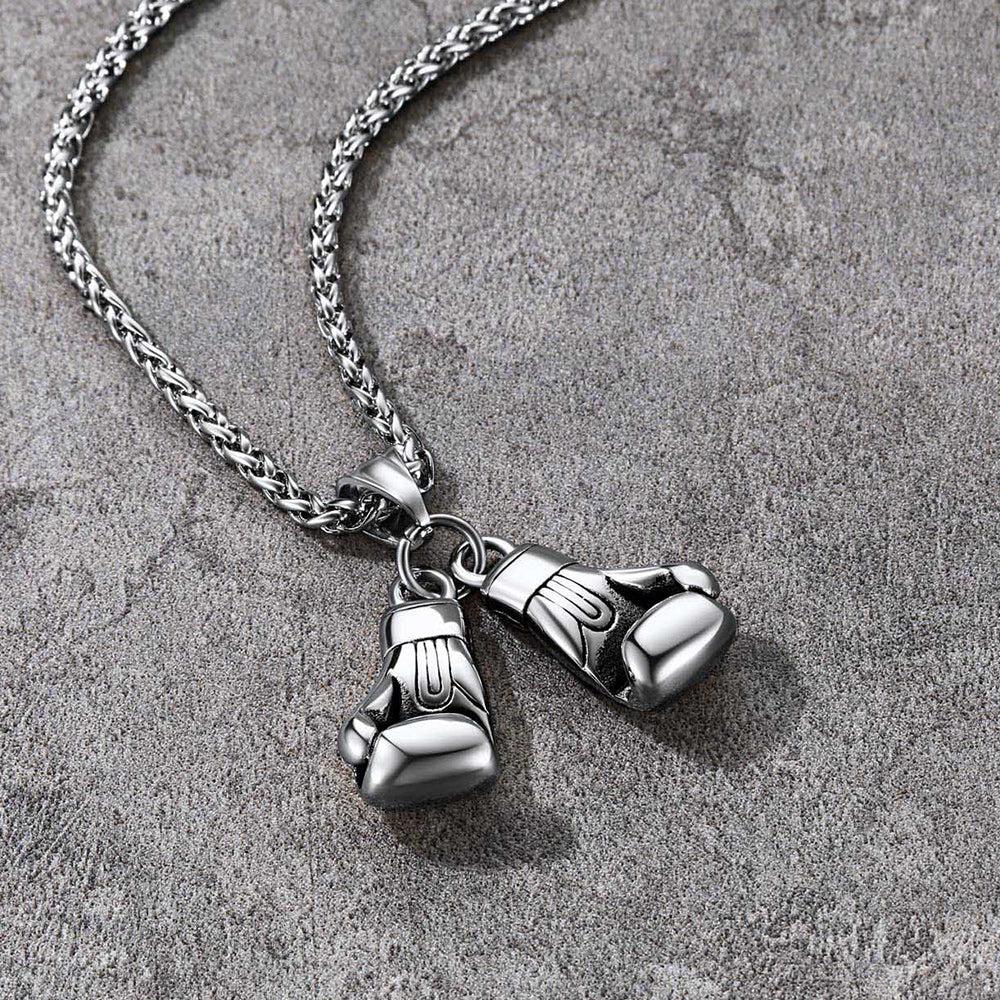 Boxing Gloves Pendant Necklace for Men Boys