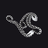Sterling Silver Octopus Ear Cuff Earrings for Men