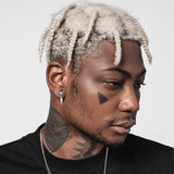 Sterling Silver Gothic Skull Dangle Stud Earrings For Men