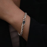 Flash Sale Cubic Zirconia Thick Chain Bracelet for Women Men