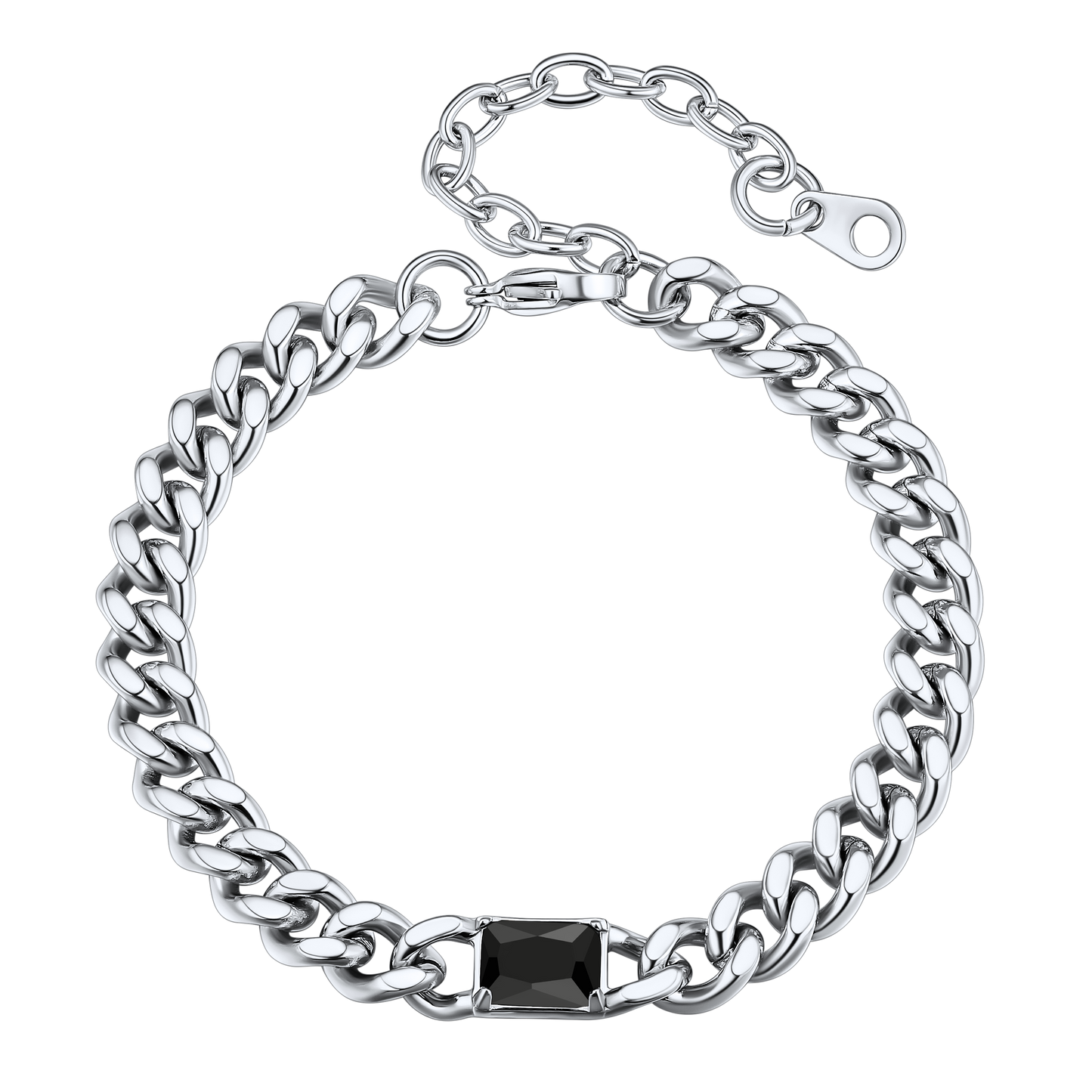 Flash Sale Cubic Zirconia Thick Chain Bracelet for Women Men