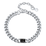 Flash Sale Cubic Zirconia Thick Chain Bracelet for Women Men