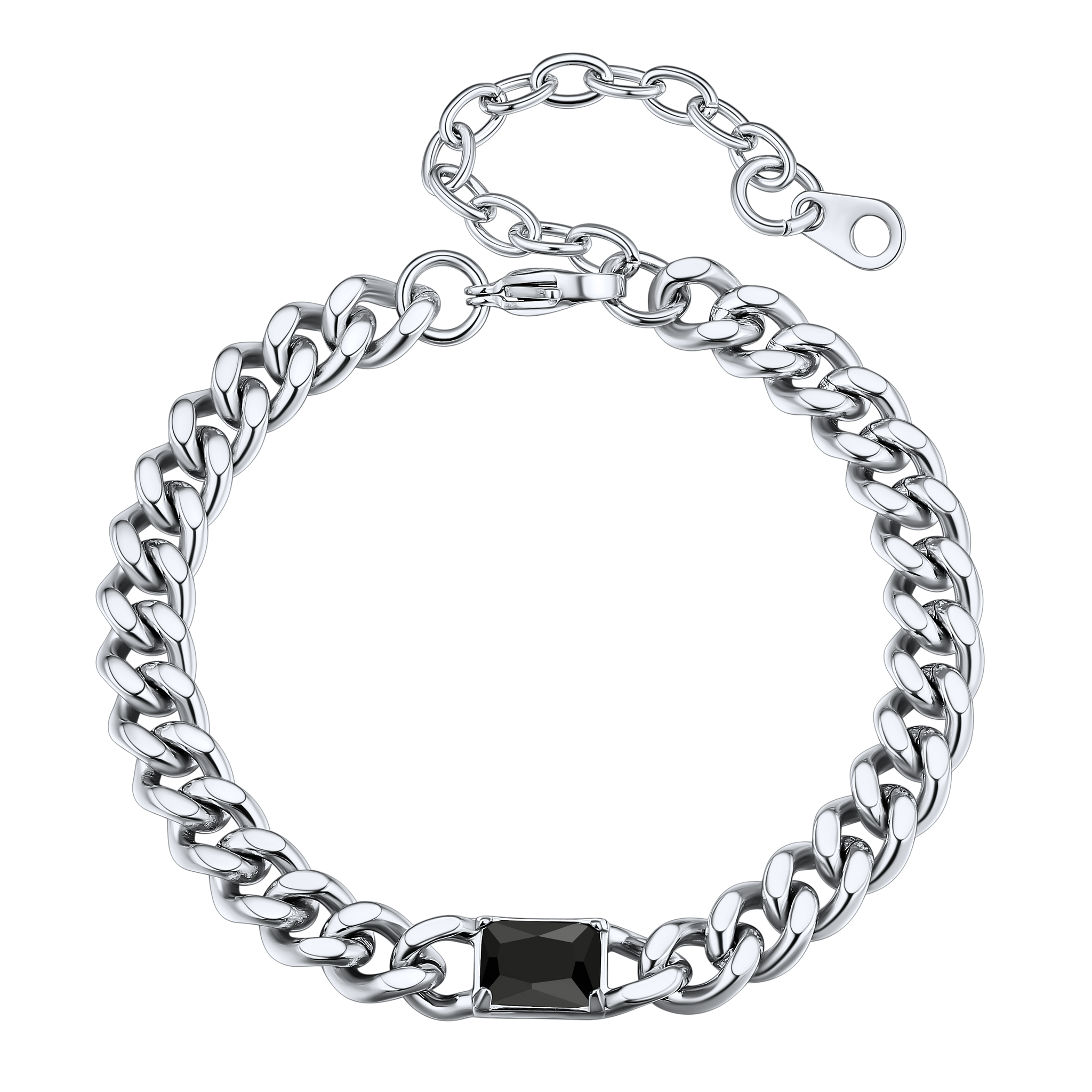 Flash Sale Cubic Zirconia Thick Chain Bracelet for Women Men