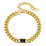 Flash Sale Cubic Zirconia Thick Chain Bracelet for Women Men