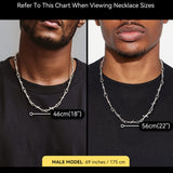 6mm Thorn Barbed Wire Chain Necklace