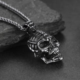 Gothic Skull Necklace Pendant for Men
