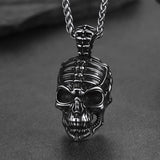 Gothic Skull Necklace Pendant for Men