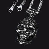 Gothic Skull Necklace Pendant for Men