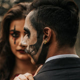 Gothic Celtic Knot Skull Stud Earrings For Men