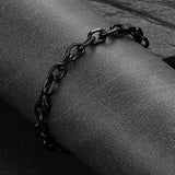 Stainless Steel Rolo Link Bracelet for Men
