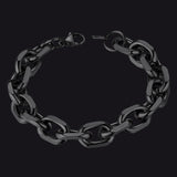 Stainless Steel Rolo Link Bracelet for Men