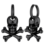 Punk Skull Crossbone Hoop Earrings Gift for Men