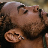 Gothic Skull Huggie Hoop Earrings For Men Women