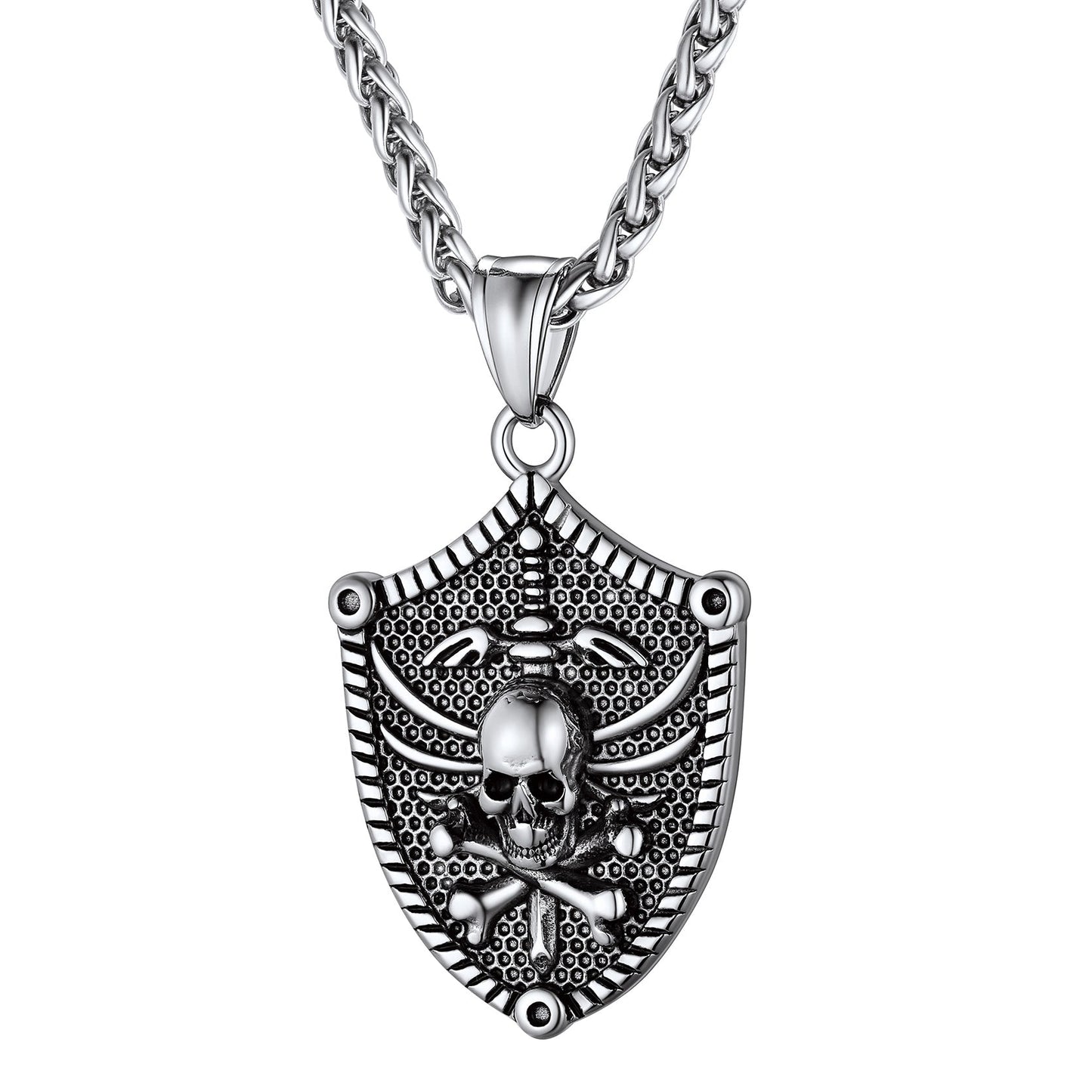 Flash Sale Viking Norse Runes Skull Necklaces for Man Boys