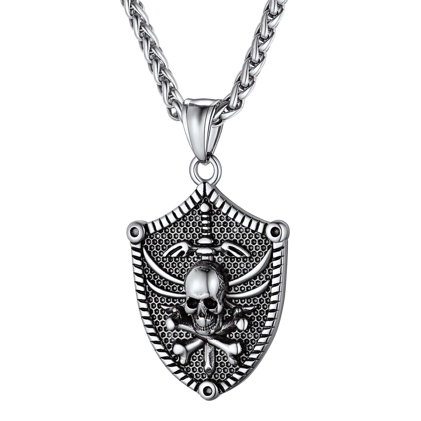 Flash Sale Viking Norse Runes Skull Necklaces for Man Boys