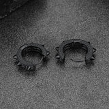 Punk Rivet Huggie Hoop Earrings For Men Women