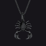 Celtic Knot Scorpion Pendant Necklace for Men