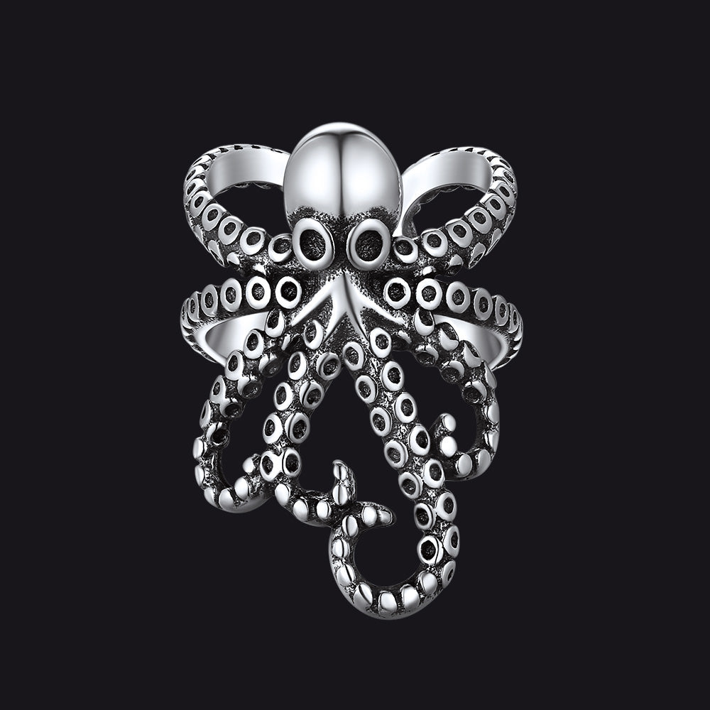 Sterling Silver Octopus Ear Cuff Earring for Men 1PC