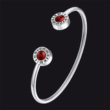 Roman Numerals Birthstone Bracelets for Men Women