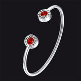 Roman Numerals Birthstone Bracelets for Men Women