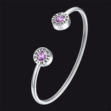 Roman Numerals Birthstone Bracelets for Men Women