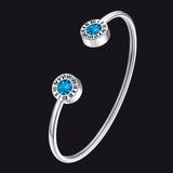 Roman Numerals Birthstone Bracelets for Men Women