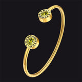 Roman Numerals Birthstone Bracelets for Men Women