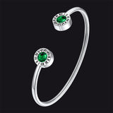 Roman Numerals Birthstone Bracelets for Men Women