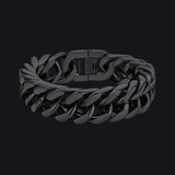 Thick Cuban Link Bracelet for Men in Stainless Steel