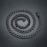 Cuban Curb Chain & Polaris Compass Pendant Layered Necklaces Set for Men