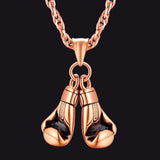 Boxing Gloves Pendant Bodybuilding Pendant Necklace for Men Boys