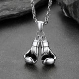 Boxing Gloves Pendant Bodybuilding Pendant Necklace for Men Boys