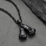 Boxing Gloves Pendant Bodybuilding Pendant Necklace for Men Boys