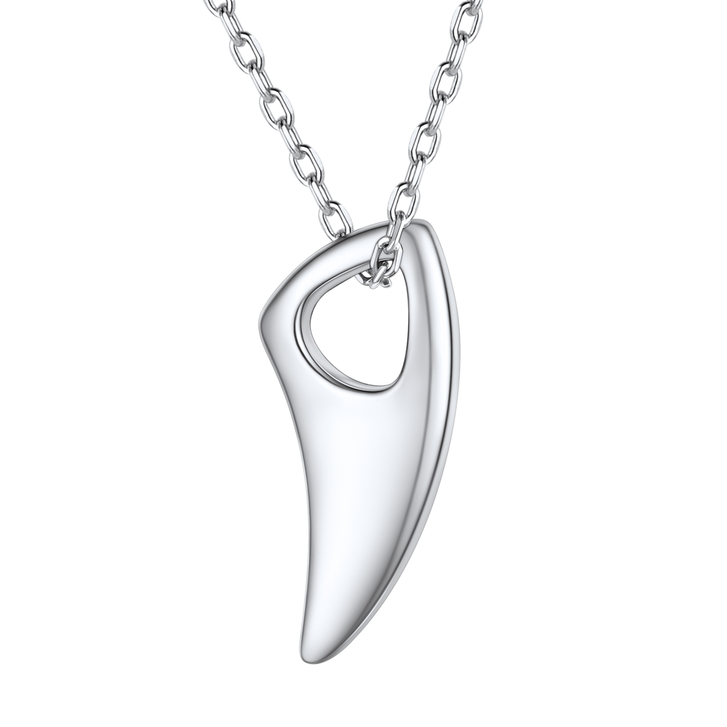 Flash Sale 925 Sterling Silver Wolf Tooth Necklace for Men